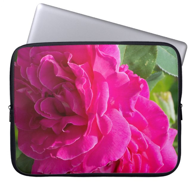 Rose flower laptop sleeve (Front)