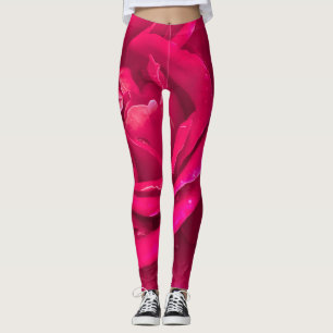 Rose flower leggings