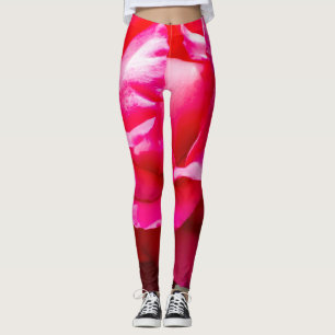 Rose flower leggings