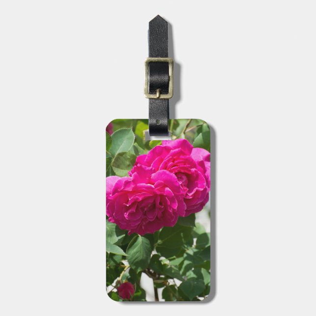 Rose flower luggage tag (Front Vertical)