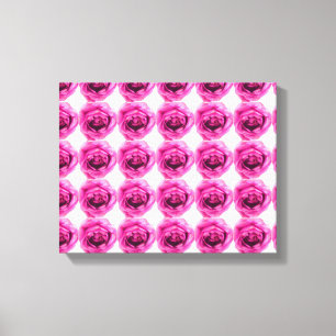 Rose Flower Pattern Canvas Print