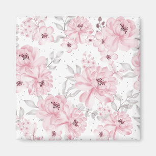 Rose flower pattern magnet
