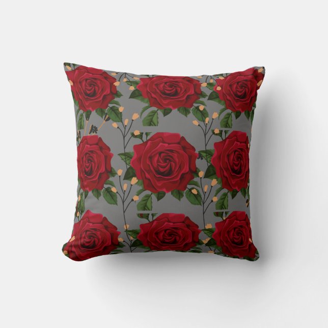 rose flower pillow (Front)