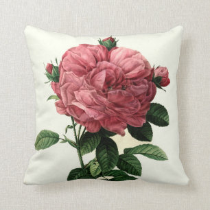 Rose Flower Pillow Spring Decor