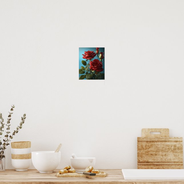 Rose flower poster (Kitchen)