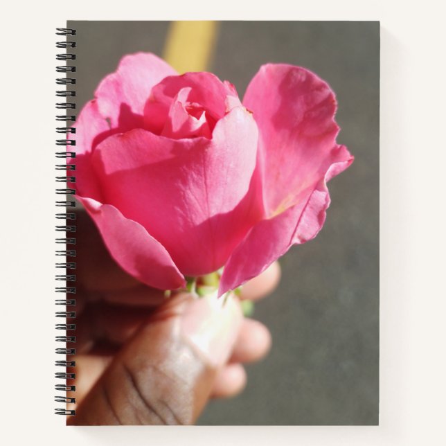 Rose Flower Spiral Notebook (Front)
