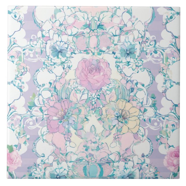 Rose Flower Tile (Front)