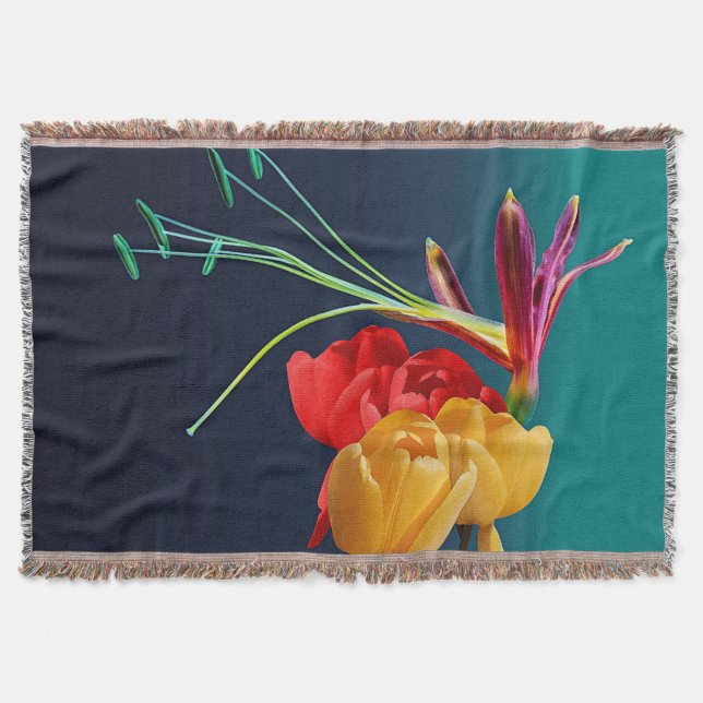 Rose Flowers-17250 Throw Blanket (Front)