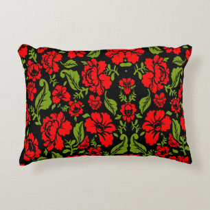 Rose Flowers Accent Pillow