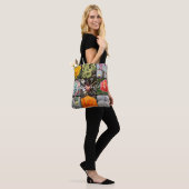 Rose Flowers Cacti Photo Collage Blossom Script Tote Bag (On Model)