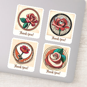 Rose Flowers Groovy Retro Personalized