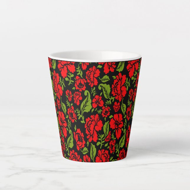Rose Flowers  Latte Mug (Front)