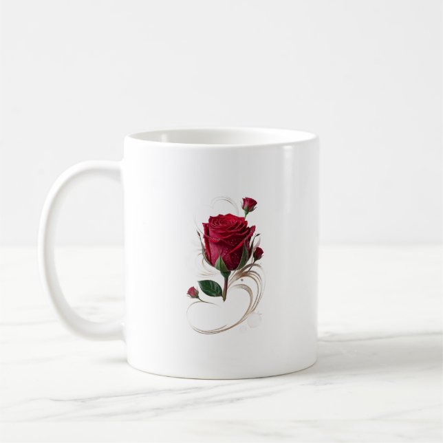 Rose flowers mug (Left)