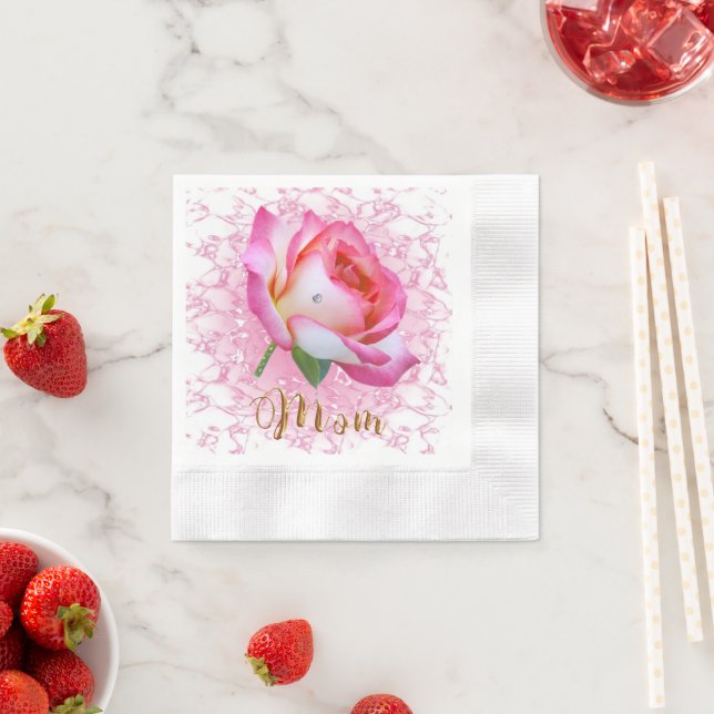 Rose for Mom Napkin (Insitu)