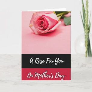Rose For My Wife Card