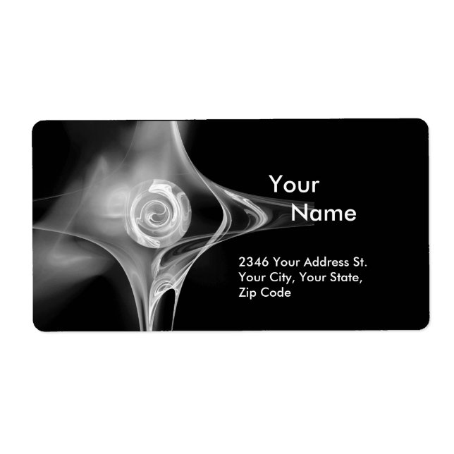 ROSE FRACTAL 1 Noir Et Blanc (Devant)