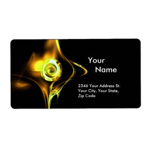 ROSE FRACTAL 1Jaune Brown Vert Noir