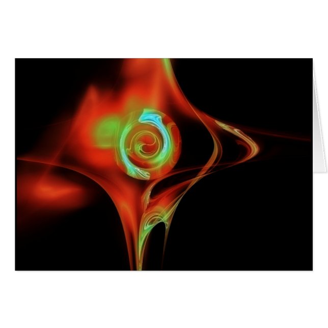 ROSE FRACTAL, bleu vert rouge (Devant horizontal)