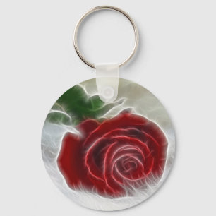 Rose Fractal Keychain