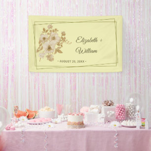 Rose Frame – Celestial Yellow Wedding Banner