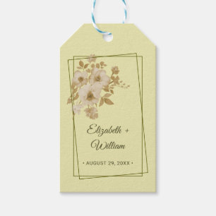 Rose Frame – Celestial Yellow Wedding Gift Tags