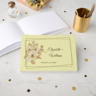 Rose Frame – Celestial Yellow Wedding Guest Book