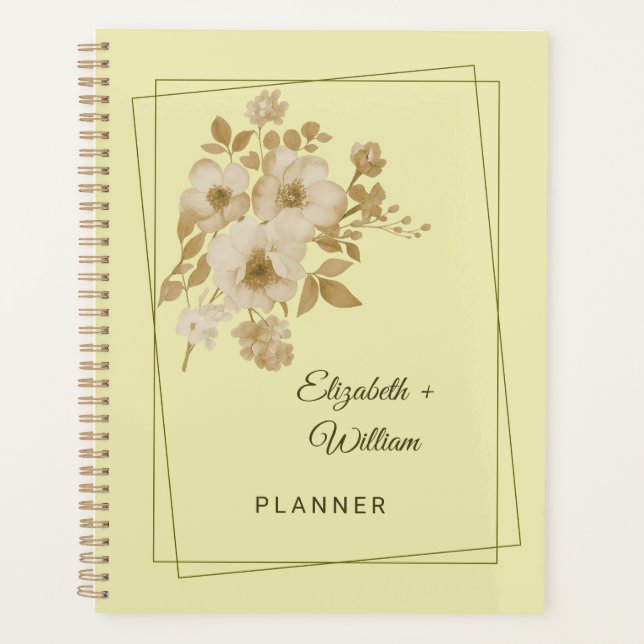 Rose Frame – Celestial Yellow Wedding Planner (Front)