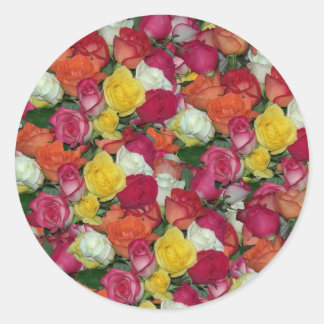 rose galore classic round sticker