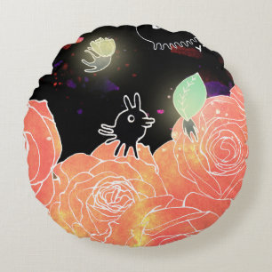 Rose garden 2014 round pillow