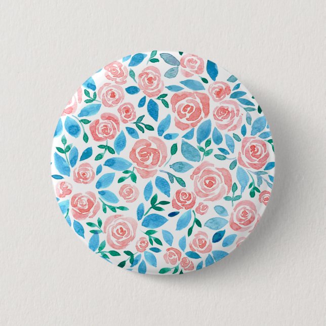 Rose garden 2 inch round button (Front)