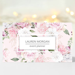 Rose Garden Blush Florals Business Card