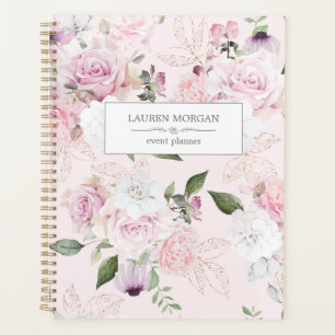 Rose Garden Blush Personalized Planner