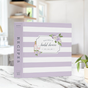 Rosé Garden Bridal Shower Recipe Binder