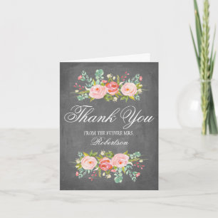 Rose Garden   Bridal Shower Thank You Card