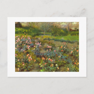 Rose Garden by Renoir beautiful impressionist art Postcard