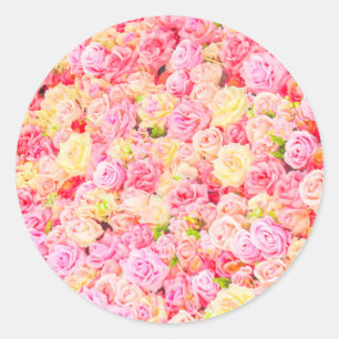Rose garden classic round sticker