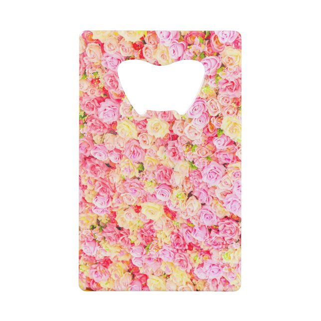 Rose garden credit card bottle opener (Front)