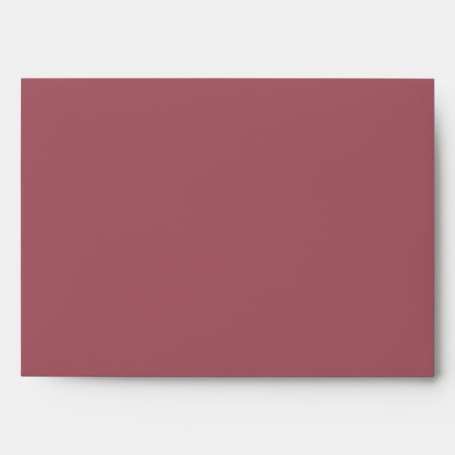 Rose Garden | Dark Rose Wedding Invitation Envelope (Front)