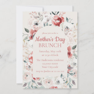 Rose Garden Fête des Mères Brunch Invitation