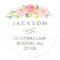 Rose Garden Floral Address Sticker