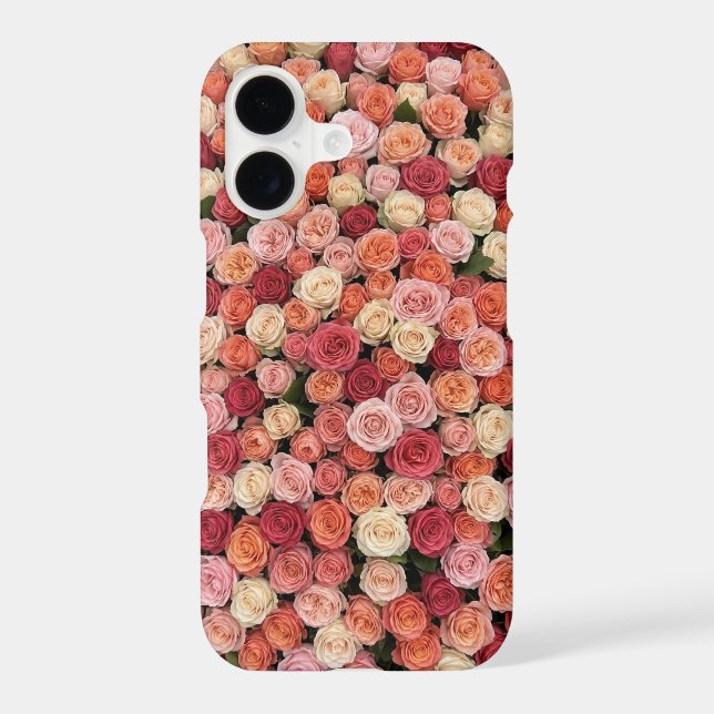 Rose Garden Floral Pattern iPhone 17 Case  (Back)