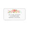 Rose Garden Floral White Address Label