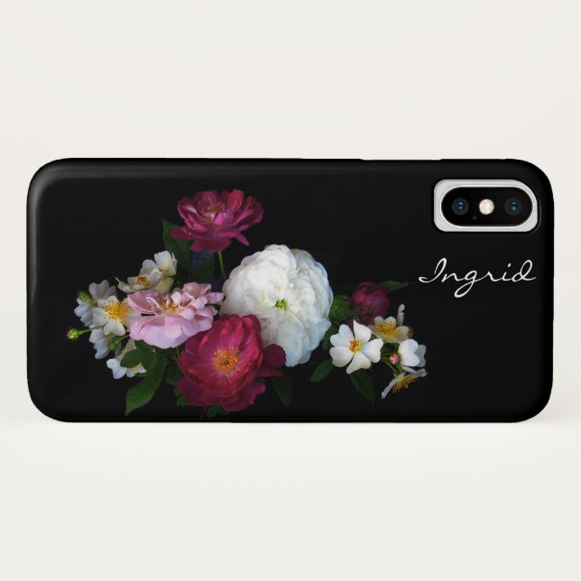 Rose Garden Flowers Floral iPhone X Case (Back (Horizontal))