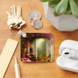 Rose garden gate  keychain