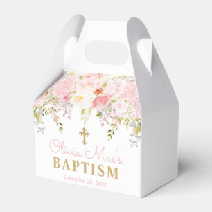 Rose Garden Girl Baptism Personalized  Favour Box