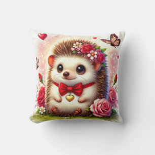 Rose Garden Hedgehog – Cute Pillow