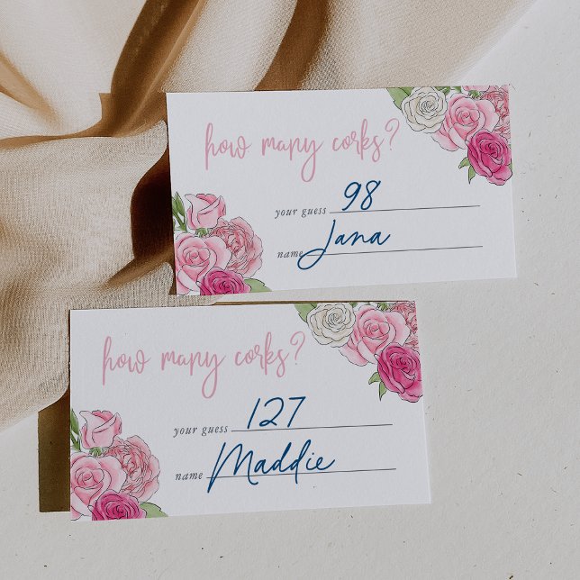 Rosé Garden "How Many Corks" Guessing Game Card (Creator Uploaded)