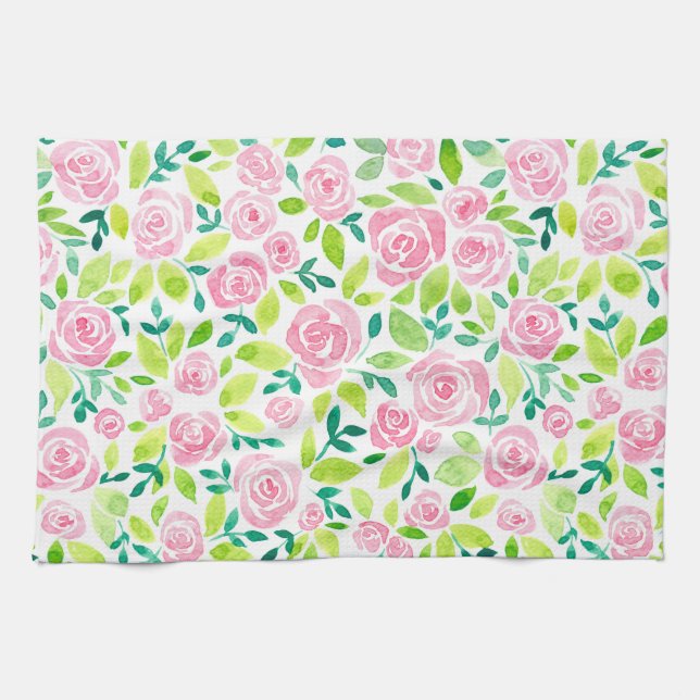 Rose garden kitchen towel (Horizontal)