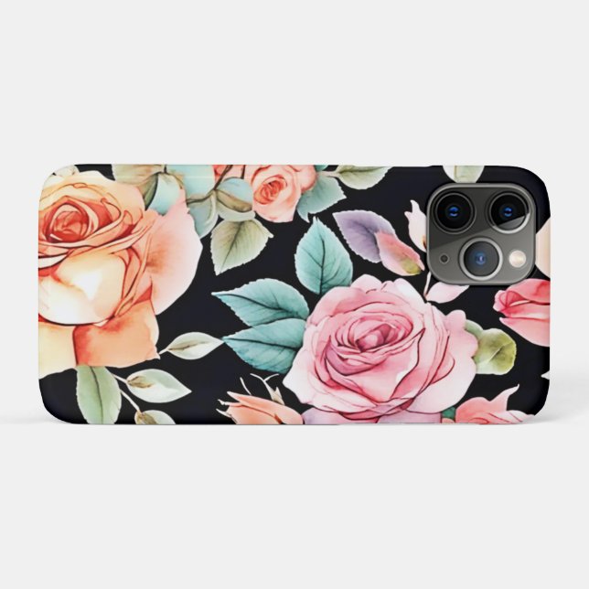 Rose Garden Pattern Design Case-Mate iPhone Case (Back (Horizontal))