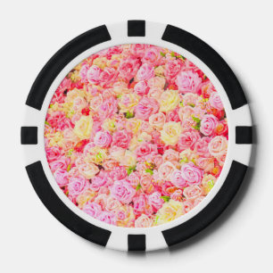 Rose garden poker chips